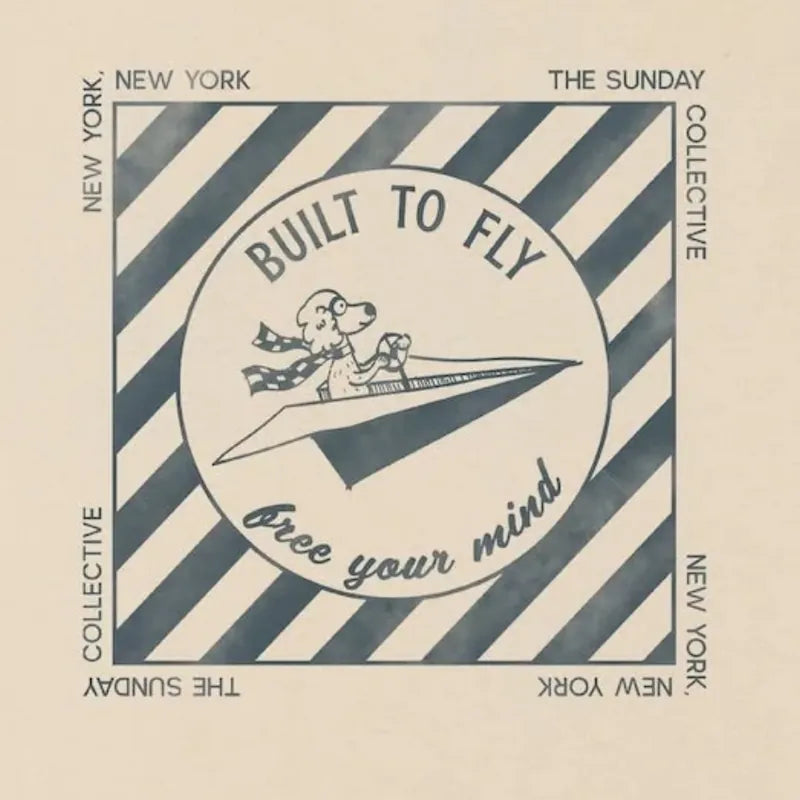 The Sunday Collective 100%有機棉 Built to Fly 狗狗飛行員短T - 6-7Y & 8-9Y
