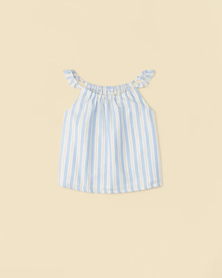 The Sunday Collective 海灘淺藍直條100%紋純棉背心 4-5Y (最後一件)