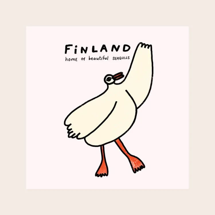 Wander & Wonder 100%有機棉冬日海鷗大學 T (1-2Y & 3-4Y)