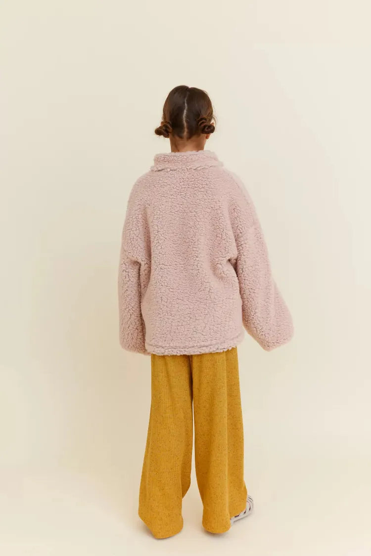 OXOX Club 玫瑰粉FAUX FUR 夾克 ❘ 現貨尺寸: 3-4Y