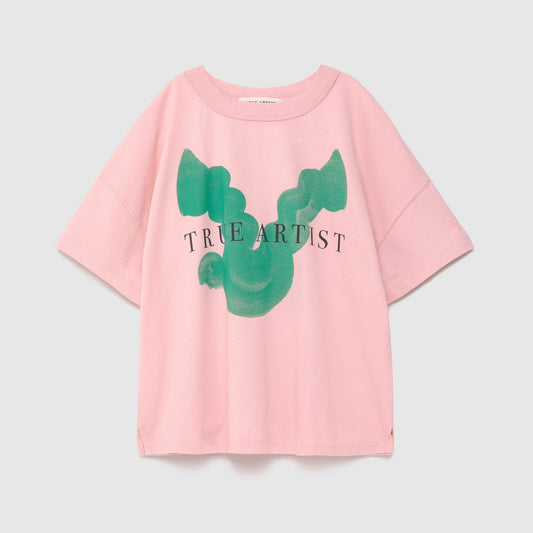 True Artist 100% 有機棉 Cameo Pink 短袖T-shirt ❘ 現貨尺寸: 4Y~9Y