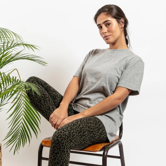 Orbasics 100%有機棉 大人款短袖 T-shirt - Grey Melange ❘ 現貨尺寸: S.M.L.XL