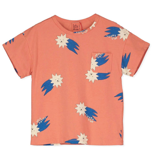Lotiekids 100% 有機棉超多LUCKY STARS 短袖 T-shirt ❘ 現貨尺寸: 2Y~7Y