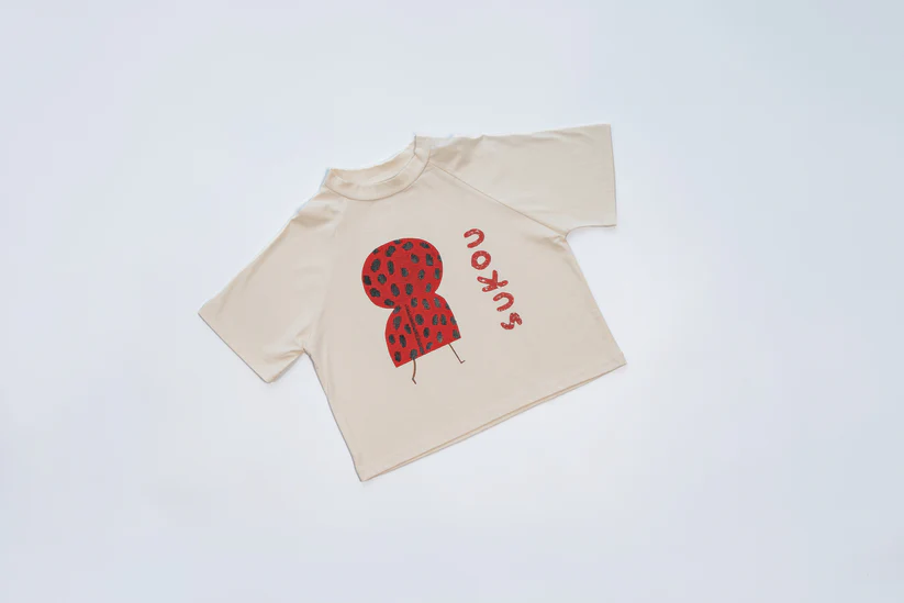 Sukou 純棉設計短袖T-shirt - ladybug 3Y (最後一件)