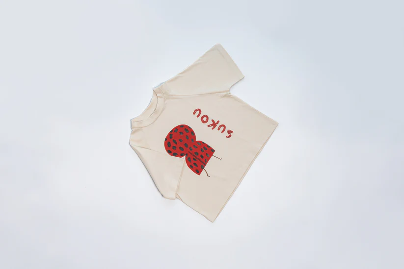 Sukou 純棉設計短袖T-shirt - ladybug 3Y (最後一件)