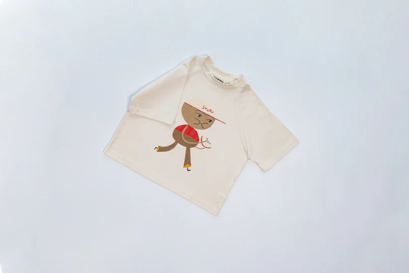 Sukou 純棉設計短袖T-shirt - AppleMan 3Y~6Y