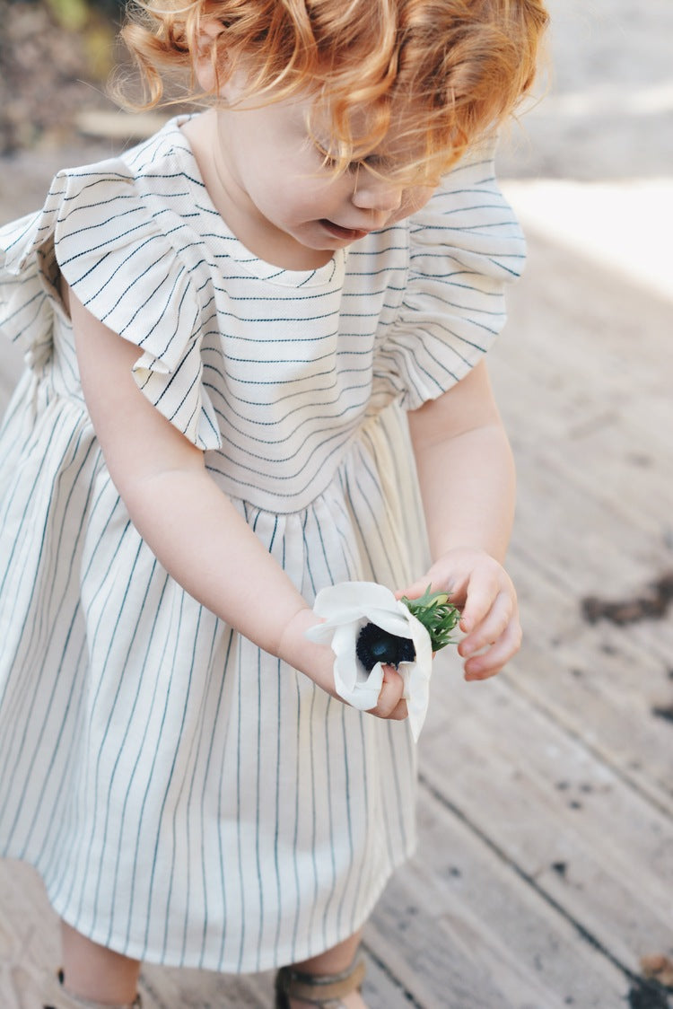 Eli&Nev Dina Dress 短袖純棉條紋洋裝 3-4Y (最後一件)