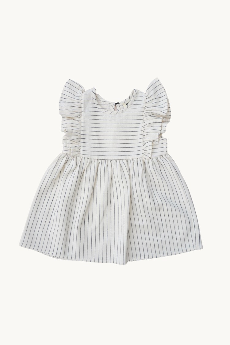 Eli&Nev Dina Dress 短袖純棉條紋洋裝 3-4Y (最後一件)