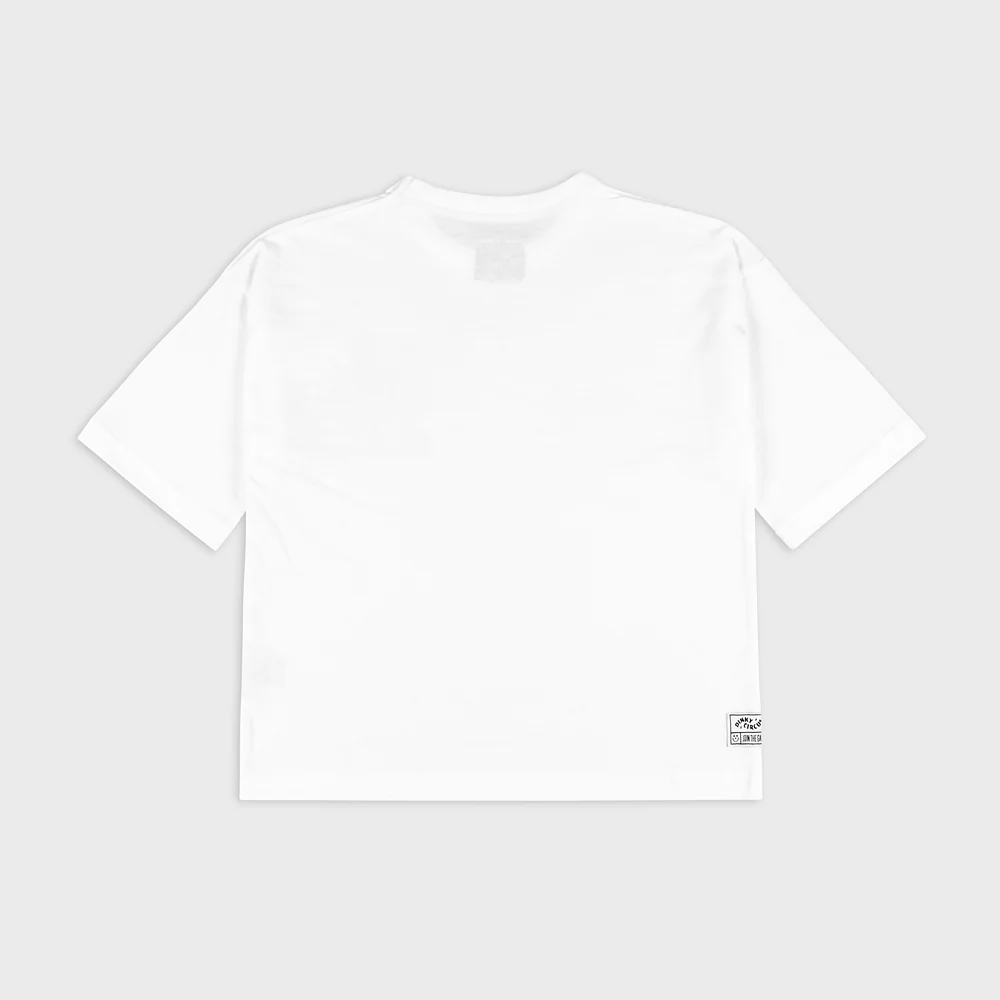 Dinky Circus 100% 有機棉白色短袖T-shirt - BASIC TEE (3Y~6Y)