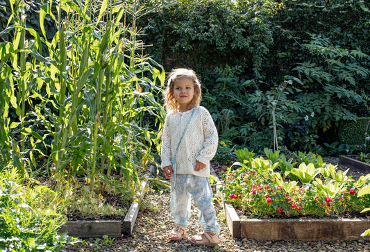 Bay&Fay 純棉手工針織外套 - Lacey Cardigan - Sugar Swizzle 2Y & 3Y (各最後一件)