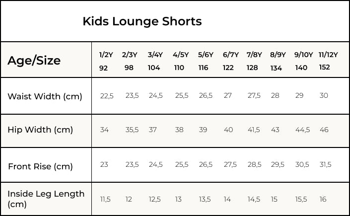 Orbasics 有機棉 Lounge Shorts短褲 - 幸運四葉草 (1Y~7Y)