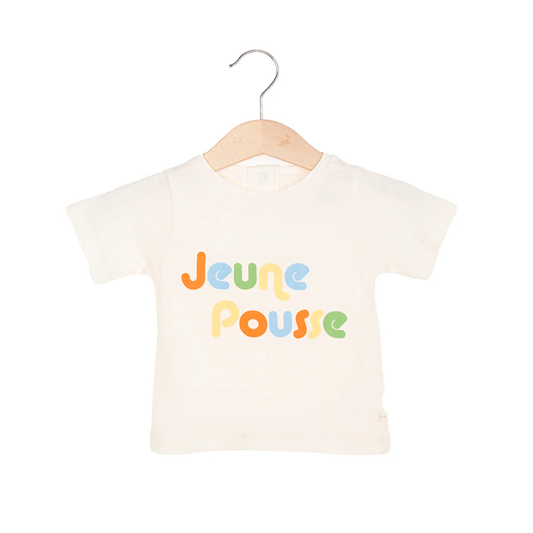 Les Petites Choses 100% 有機棉 TOM 經典短袖 T-shirt (小嫩芽) ❘ 現貨尺寸:12M~3Y