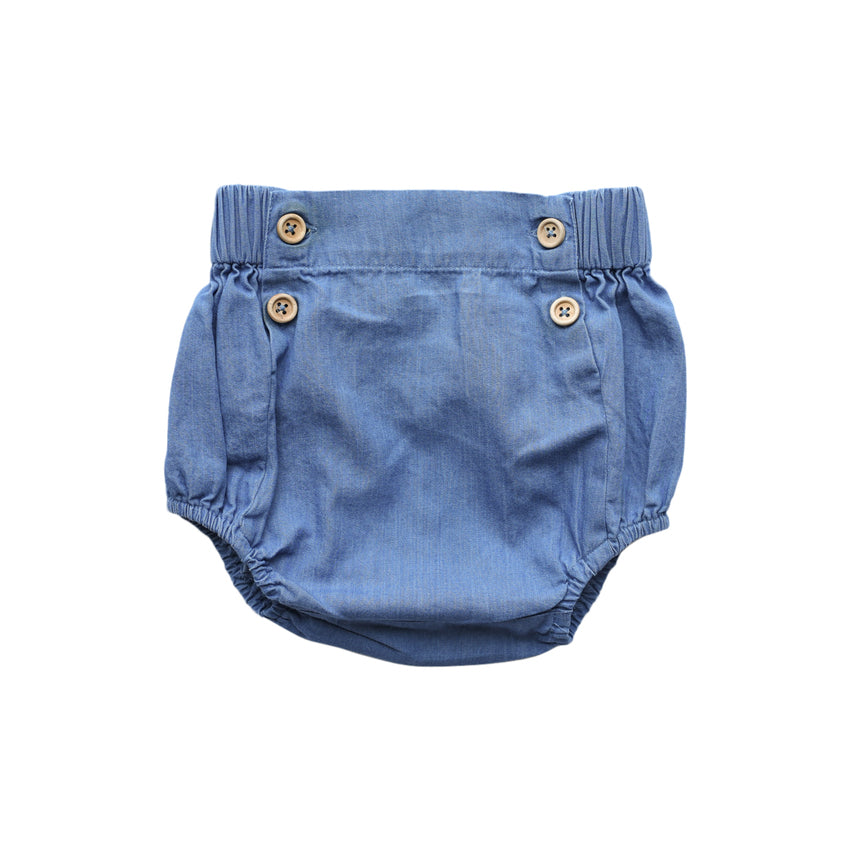 Lililotte 100%有機棉極軟薄丹寧燈籠屁屁褲 9-12M & 12-18M (各最後一件)