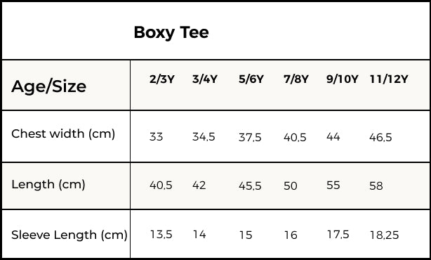 Orbasics 100%有機棉短袖撞色 T-shirt ❘ 現貨尺寸: 2Y~12Y