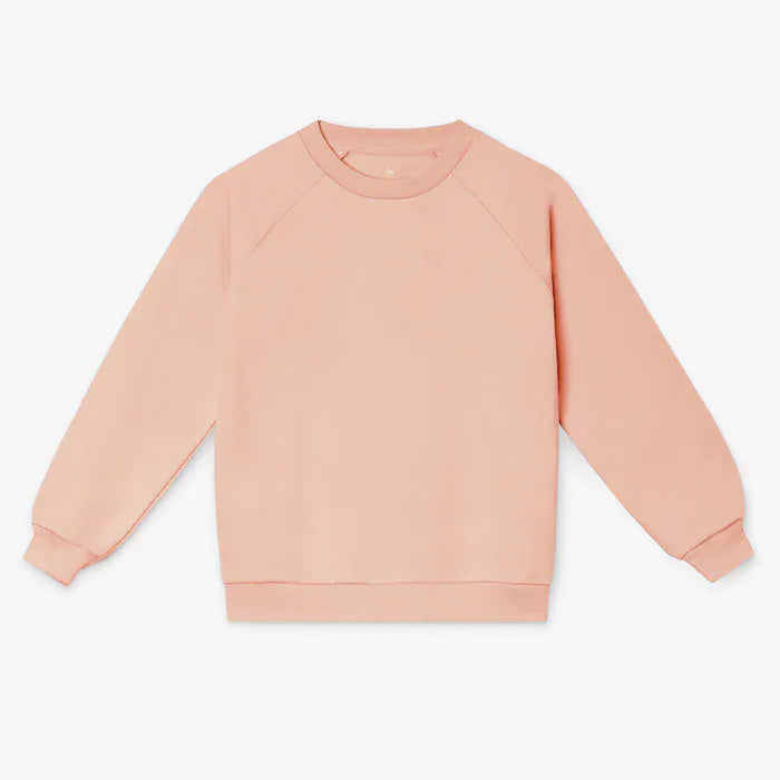 Orbasics 100% 有機棉 Oh So Cosy 大學棉T - 霧粉 (2Y~10Y)
