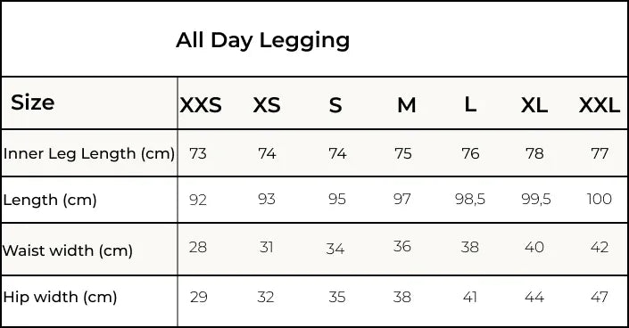 Orbasics 大人版 有機棉 All Day Leggings 宇宙黑 - XS/S/M/L