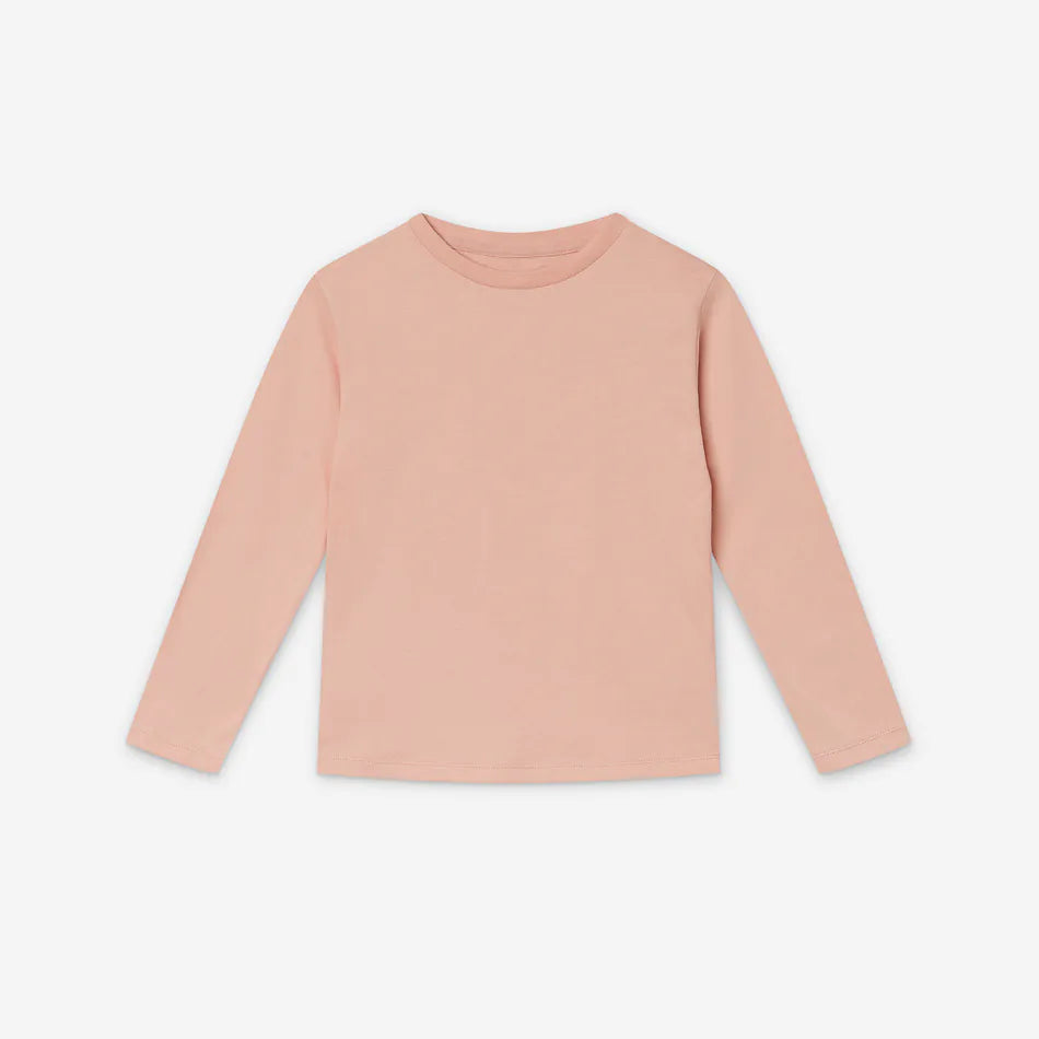 Orbasics 100%有機棉Mighty長袖上衣 - 霧粉 3-4Y (最後一件)