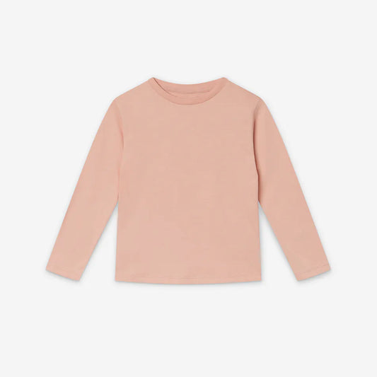 Orbasics 100%有機棉Mighty長袖上衣 - 霧粉 3-4Y (最後一件)