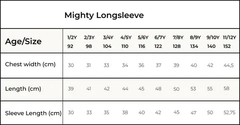 Orbasics 100%有機棉Mighty長袖上衣 焦糖餅乾 3-4Y (最後一件)