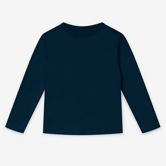 Orbasics 100%有機棉Mighty長袖上衣 深夜藍3-4Y &4-5Y