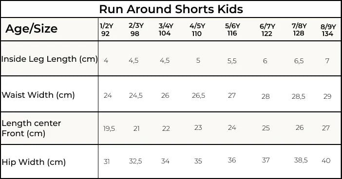 Orbasics 有機棉 Run-Around 短褲 焦糖餅乾色 (1-2Y&2-3Y)