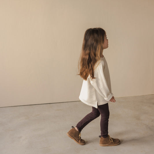 Phil&Phae 有機棉麻寬版大學T 3Y~12Y