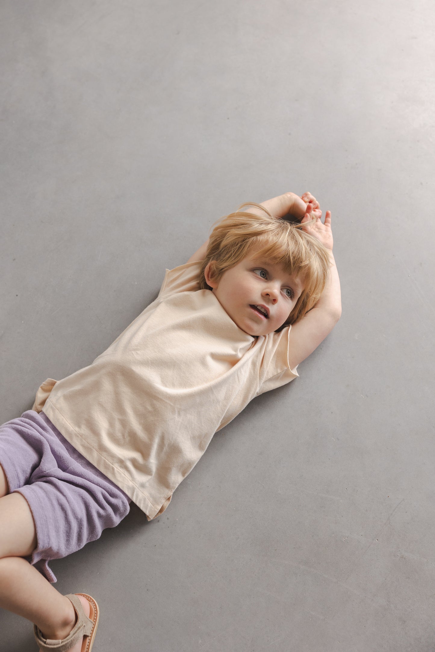 Phil&Phae 100% 有機棉經典短袖Tee - marshmallow 3Y&4Y