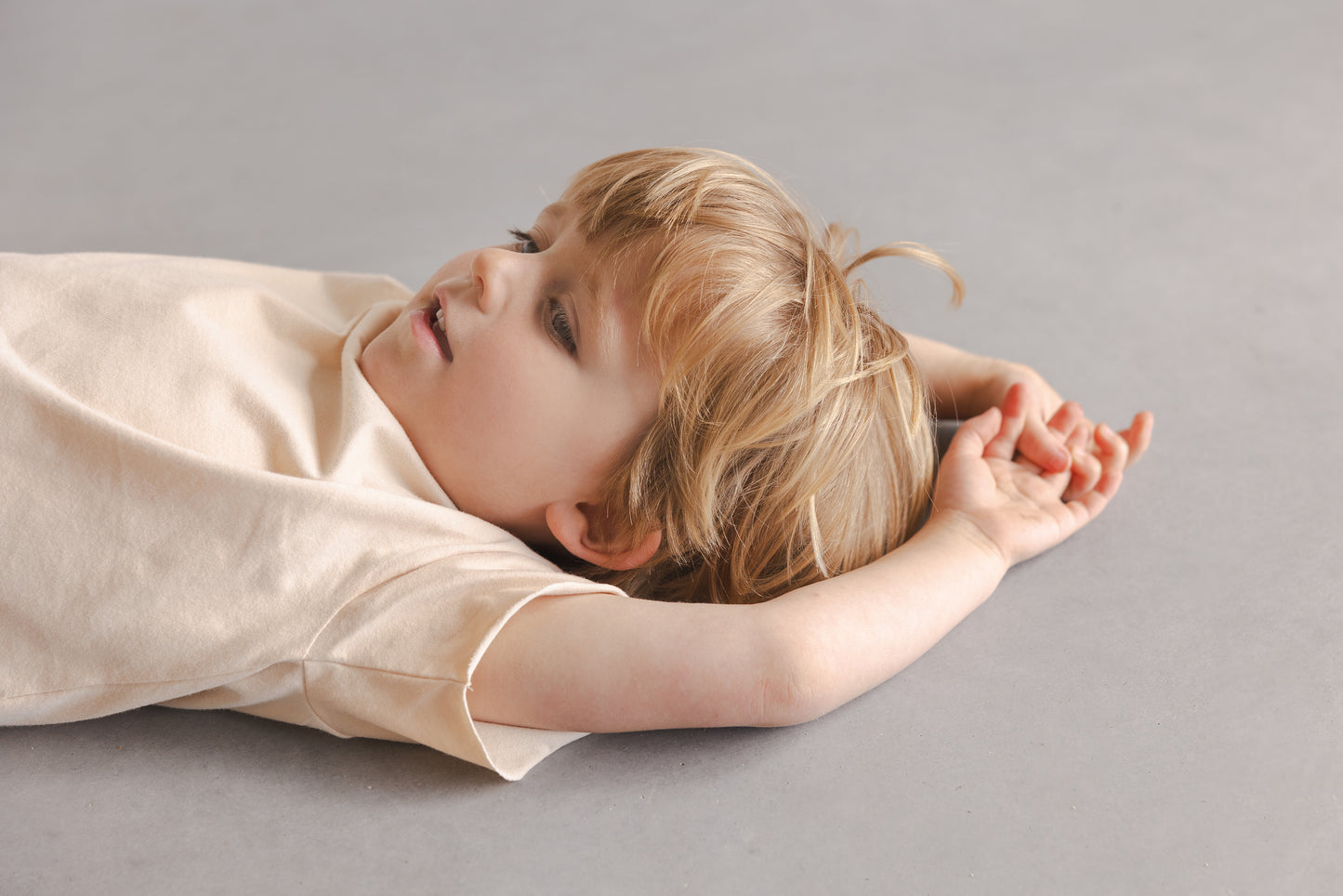 Phil&Phae 100% 有機棉經典短袖Tee - marshmallow 3Y&4Y