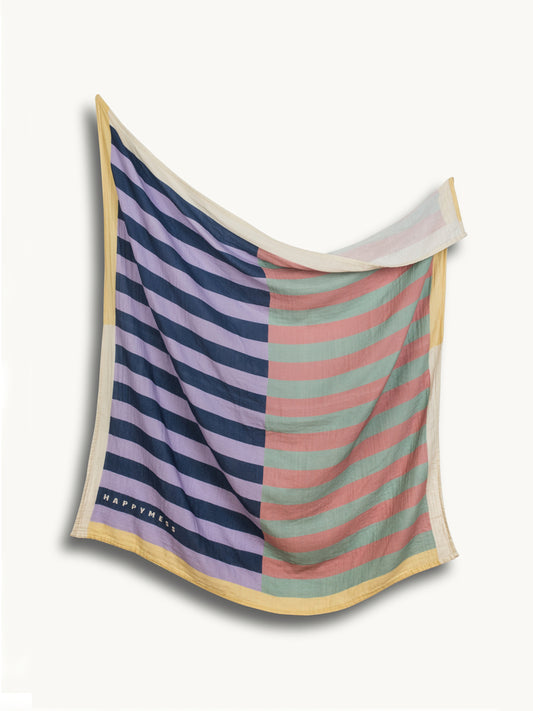 Happymess 有機棉棉紗包巾