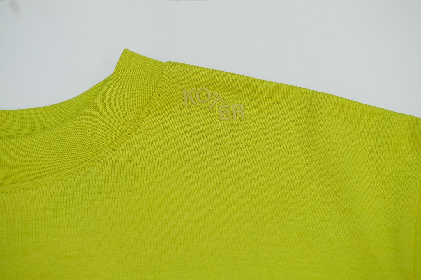 Studio Koter - Riverson 100%有機棉大學T - Acid green (2Y~7Y)