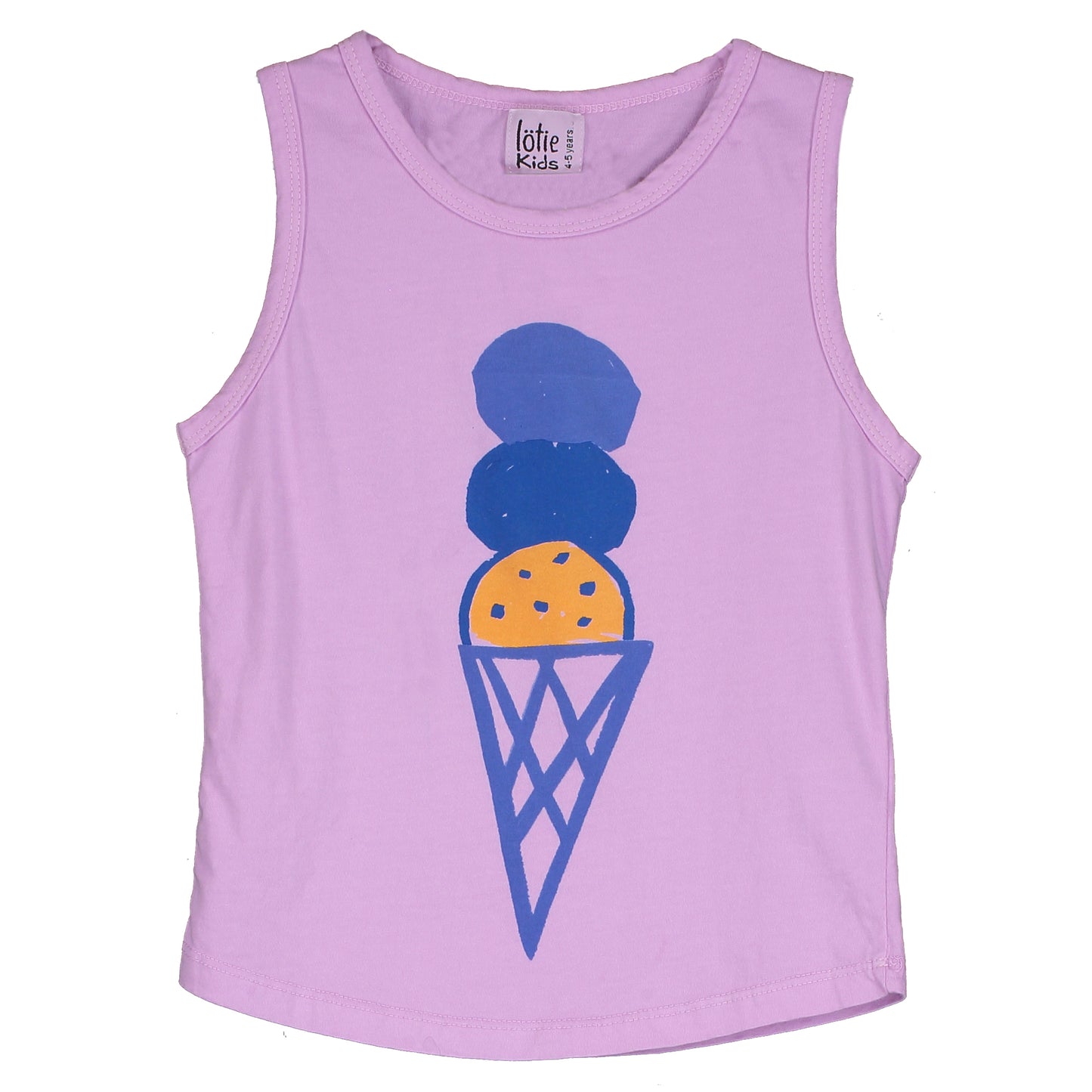 Lotiekids 100% 有機棉坦克背心 - ICE CREAM 2-3Y