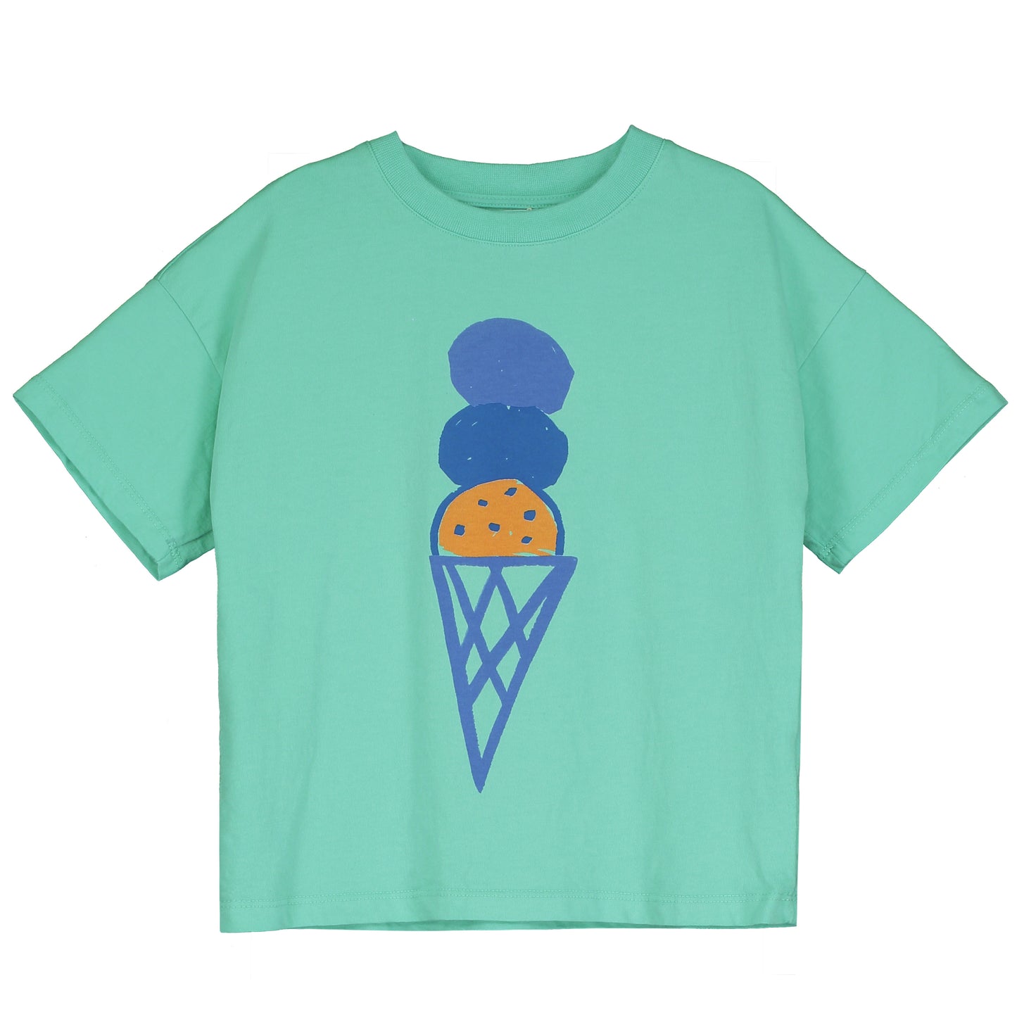 Lotiekids 100% 有機棉夏日冰淇淋寬版短袖T-shirt (2Y~9Y)