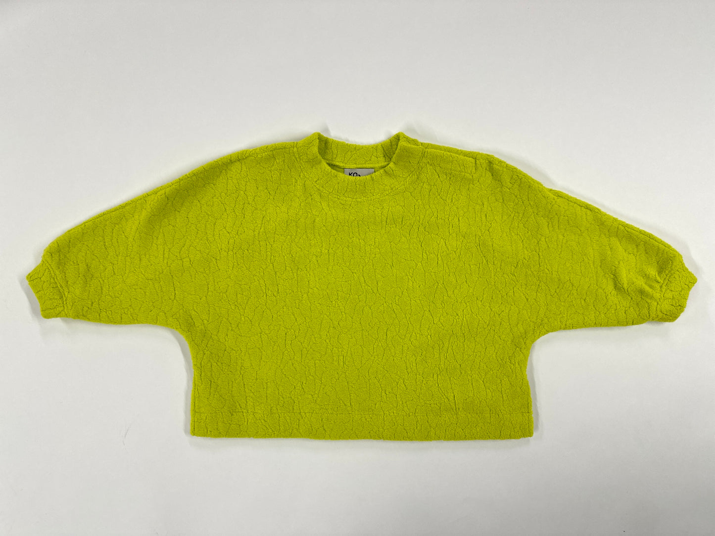 Studio Koter - Riverson 100%有機棉大學T - Acid green (2Y~7Y)