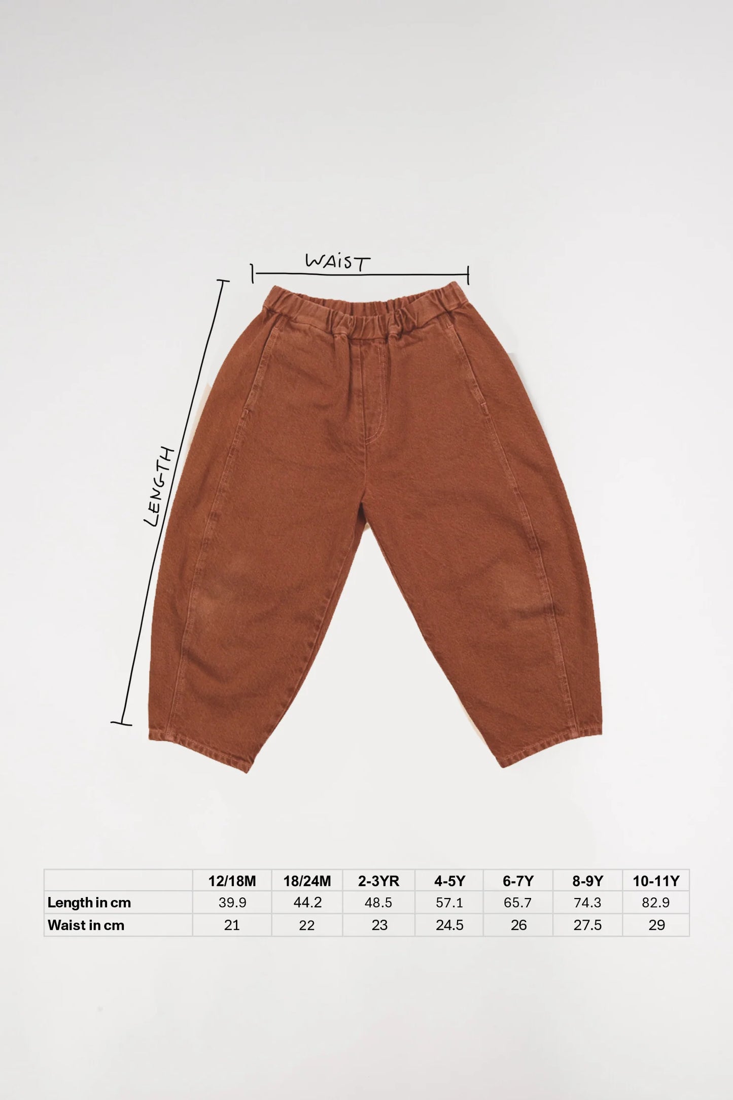 Studio Koter MANU Overdye 純棉牛仔繭型褲 Blue Mist ❘ 現貨尺寸: 2Y~9Y