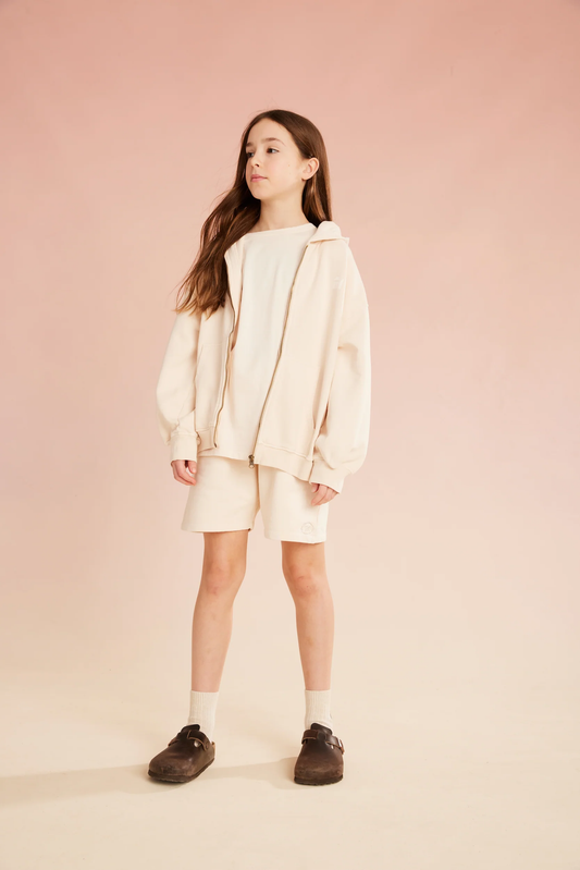 The Sunday Collective - 天然染米白100%有機棉短褲 3Y &4-5Y