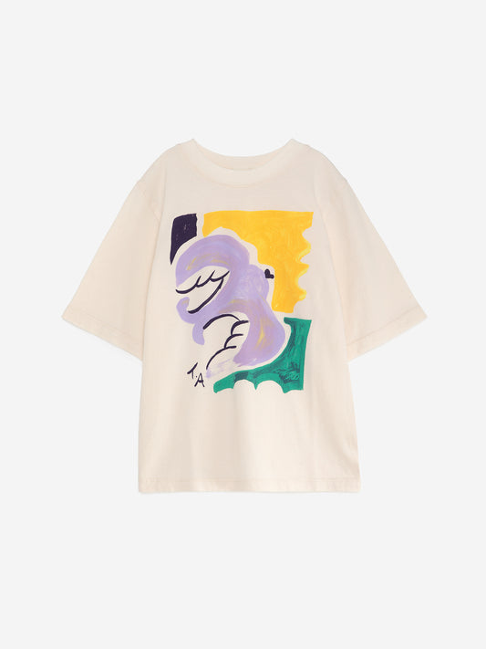 True Artist 100%有機棉短袖上衣 Ivory White ❘ 現貨尺寸: 4-5Y & 8-9Y (各最後一件)