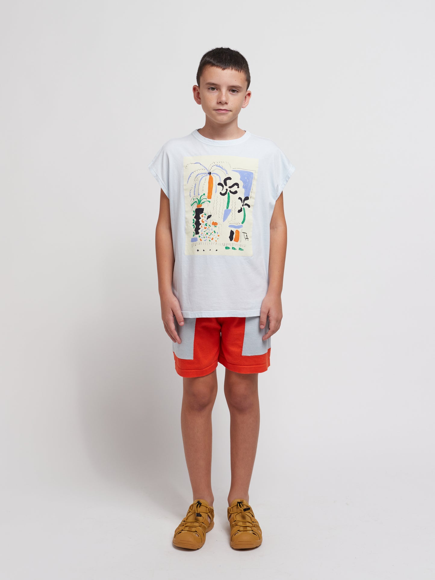 True Artist 100%有機棉落肩寬版短袖T-shirt (4Y-11Y)