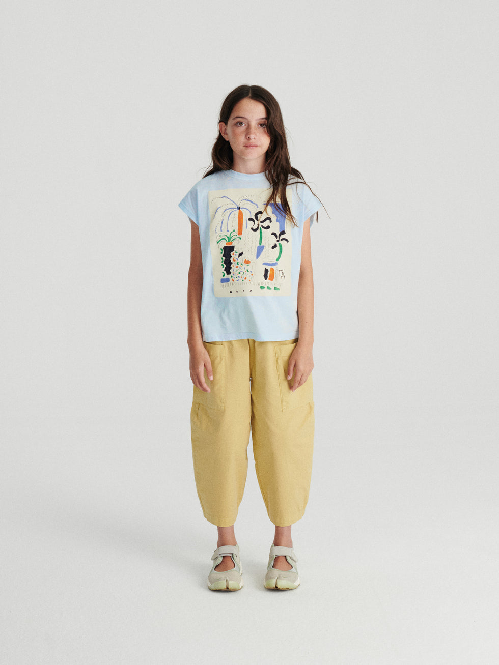 True Artist 100%有機棉落肩寬版短袖T-shirt 10-11Y (最後一件)