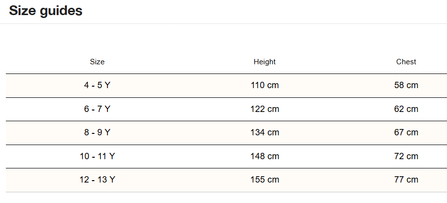 True Artist True Ivory White 8-9Y (最後一件)