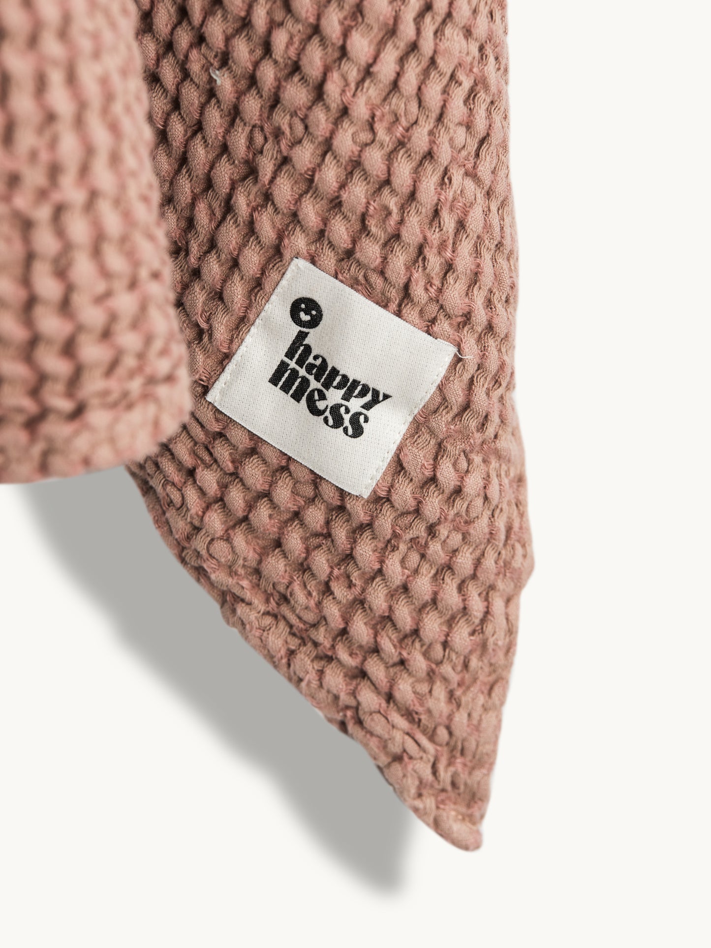 Happymess 天然棉麻兒童連帽浴巾斗篷 - 肉桂色 ❘ 現貨尺寸: 1Y~ 9Y