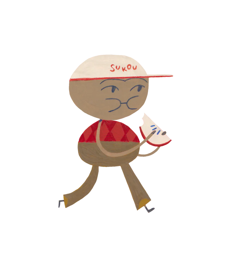 Sukou 純棉設計短袖T-shirt - AppleMan 3Y~6Y