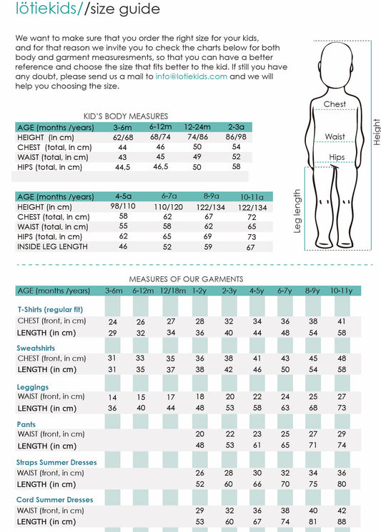 Lotiekids 有機棉小飛鳥Legging ❘ 現貨尺寸: 6-7Y