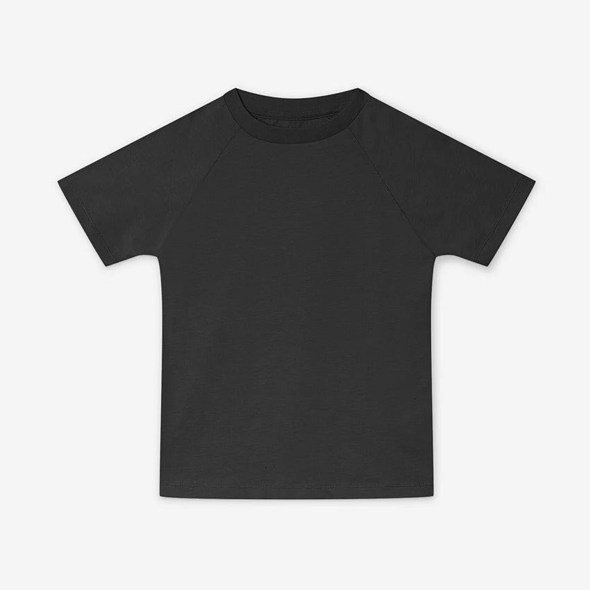 Orbasics 100% 有機棉奢華柔軟短袖上衣 宇宙黑 (1Y-12Y)