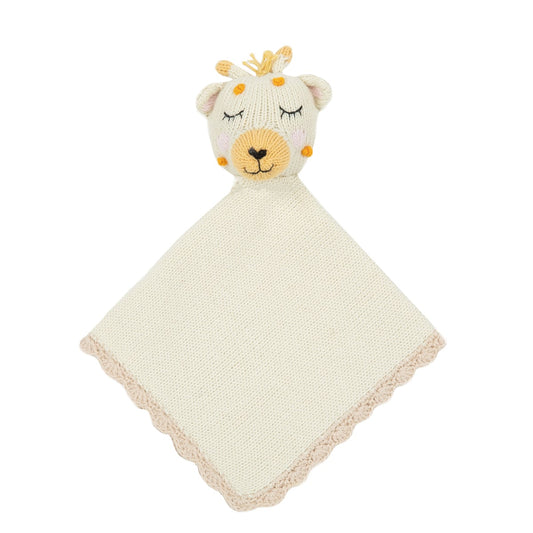 Minicoton 100%有機棉手工安撫巾 - Sally長頸鹿