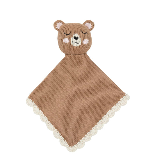 Minicoton 100%有機棉手工安撫巾 - Marty小熊