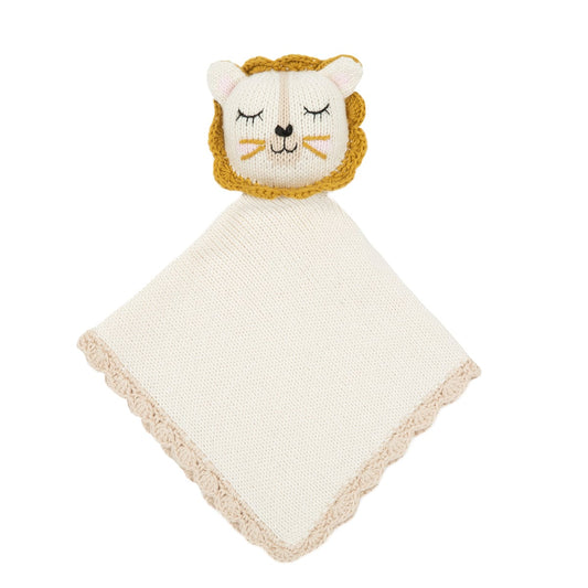 Minicoton 100%有機棉手工安撫巾 - Zion小獅子