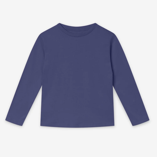 Orbasics 100%有機棉Mighty長袖上衣- Inkberry (2Y~12Y)