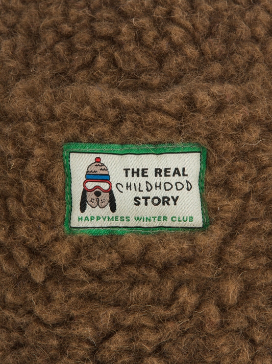 Happymess 100%美麗諾羊毛漁夫帽- teddy brown (1-3Y & 6Y+)