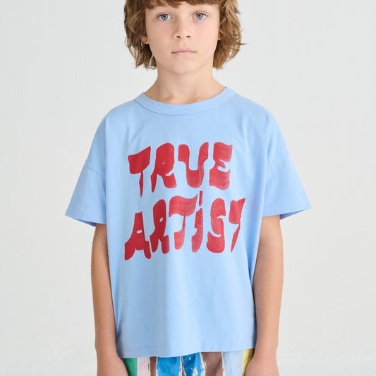 True Artist 100%有機棉 Skyride Blue 短袖 T-shirt ❘ 現貨尺寸: 4Y~11Y