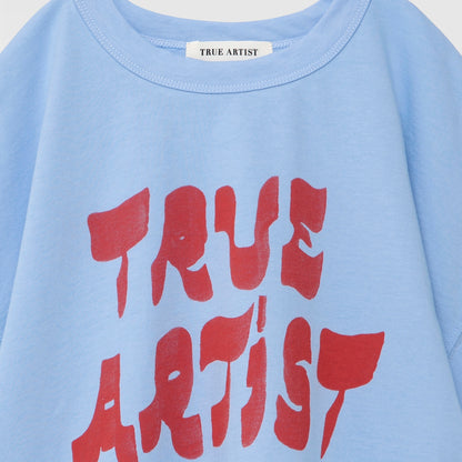 True Artist 100%有機棉 Skyride Blue 短袖 T-shirt ❘ 現貨尺寸: 4Y~11Y